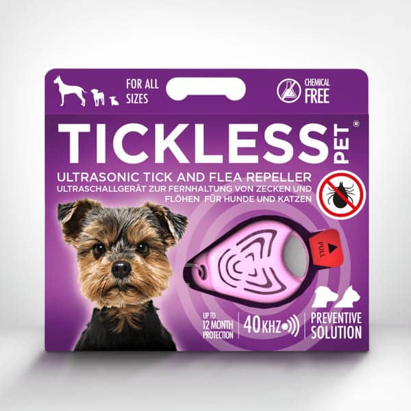 Ultraskaņas pretērču ierīce suņiem un kaķiem Tickless Pet rozā